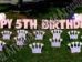 princess party decorations phoenix, birthday party decorations scottsdale, yard party signs az