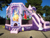 18x22 3 in 1 Princess Palace with 14’ Slide Attached