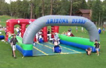4 Lane Arizona Derby. Comes complete with 4 Horses. Sizes available Small ages 3-6, Medium ages 6-10, & Large ages 10-Adult Additional horses $25.00ea
