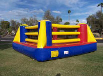 20x20 Boxing Ring Includes Oversized Adult Boxing Gloves & Head Gear Recommended Ages: 13 & Up