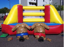 20x20 Boxing Sumo Combo Includes Oversized Adult Boxing Gloves, Head Gear and 2 Sumo Suits