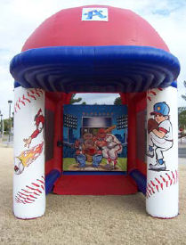 Deluxe Inflatable Speed Cage with Digital Radar Speed Display
