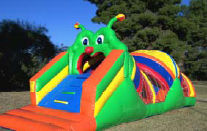 Caterpillar Mini Obstacle Course Features Small Bounce Area & Obstacles Inside