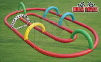 It can be used for Bumper Cars, Tricycles, Human Spheres, Inflatable Ponies, etc.