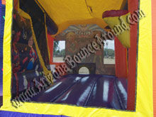 4&1 Girl Thing Bouncer with 14' Slide and basketball Hoop Inside