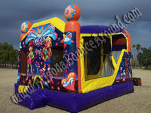 4&1 Girl Thing Bouncer with 14' Slide and basketball Hoop Inside
