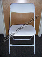 White Plastic Extra Wide Folding Chairs $1.49 ea