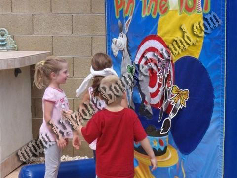 Pin the tail on the donkey Carnival game rental Phoenix az, party idea rental phoenix, Scottsdale az, Arizona, pin the tail on the donkey game rental phoenix, scottsdale