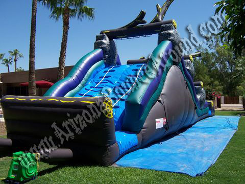Big inflatable water slide rental for adult parties in Phoenix az