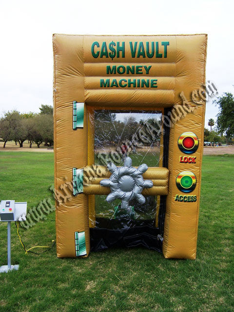 Inflatable Cash Vault Money Blowing Machine Rental