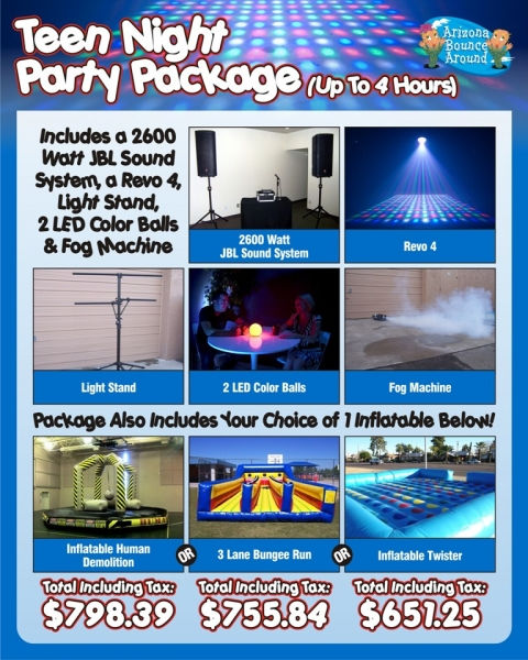 Teen Night Party Package