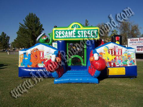 20 X 20 Sesame Street Inflatable Bounce House Rental w-Playland