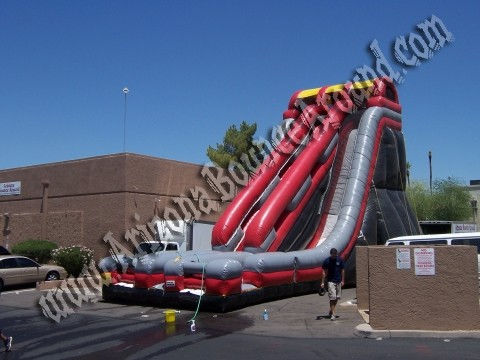 35\' Tall Black Diamond Inflatable Dry Slide Rental