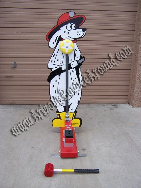 6\' Firedog Test Your Strength Carnival Game Rental