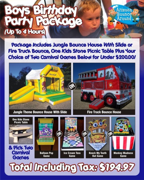 Boys Birthday Package Under $200