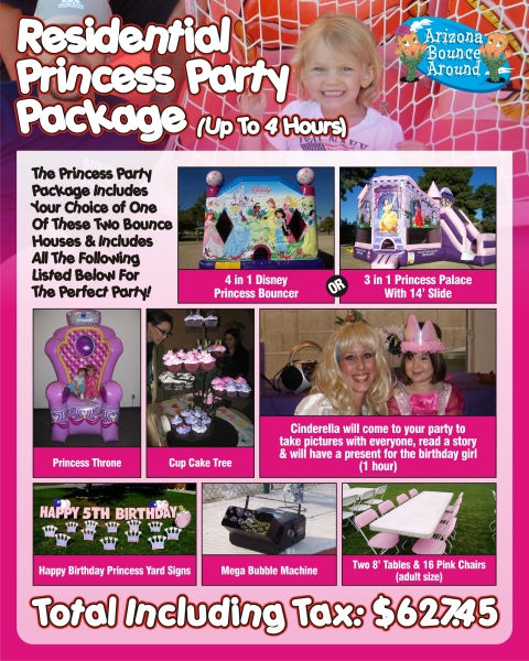 Princess Party Package under $650