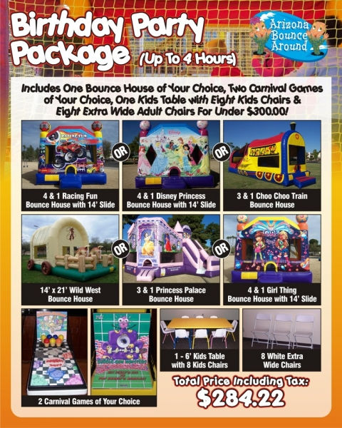 Boys and Girls Birthday Party Packages Under $300