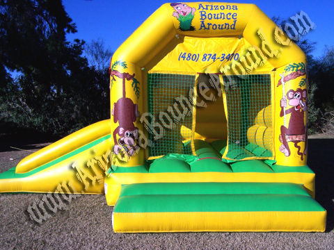 2 & 1 Jungle Themed Inflatable Bounce & Slide Rental