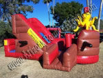 Pirate ship bounce house with Slide, Rent a Pirate bounce house i n Phoenix or Scottsdale, Arizona. Rent a Pirate themed bounce house for your next pirate party. It will be a big hit at your Pirate party. This inflatable pirate ship dry slide with bounce 