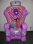 Sealed Air Inflatable Princess Throne chair rental Phoenix Scottsdale Az