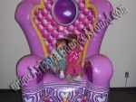 Sealed Air Inflatable Princess Throne Rental