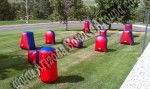 Water Tag Rentals with Inflatable Bunkers 