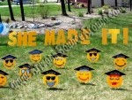 graduation yard greeting cards, Birthday Party sign rental phoenix, Scottsdale, Arizona, AZ, party yard sign supply rental in az
