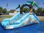 10' Tall Tropical Inflatable Water Slide Rental