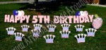 princess party decorations phoenix, birthday party decorations scottsdale, yard party signs az