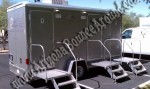 3 Stall Climate Controlled Portable Restroom Rentals 