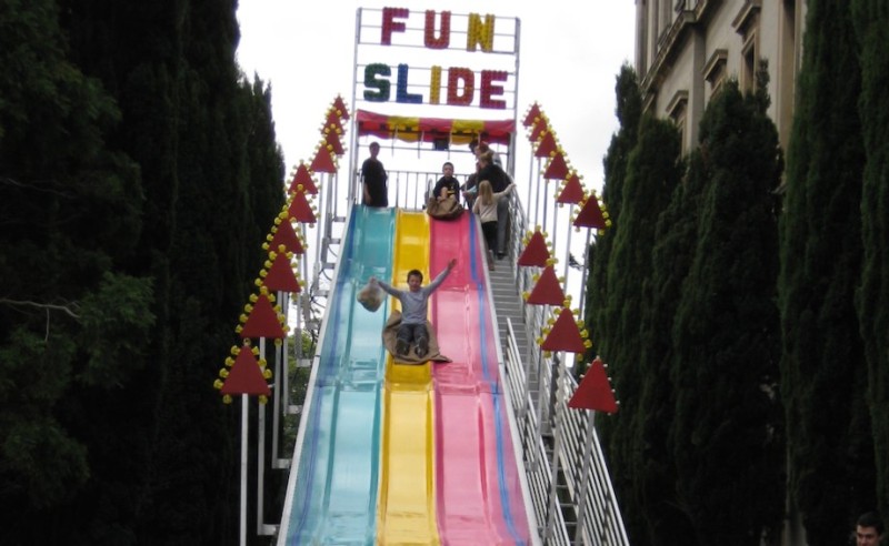100 feet long Carnival fun slide rental available Big Round Wheel